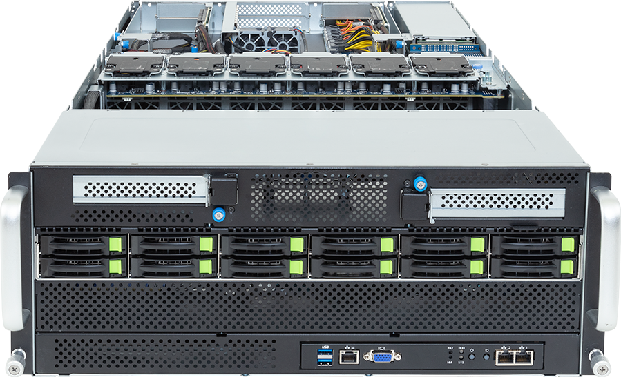 HPC/AI Server - AMD EPYC™ 9005/9004 - 4U DP 8 x PCIe Gen5 GPUs - G494-ZB4-AAP2