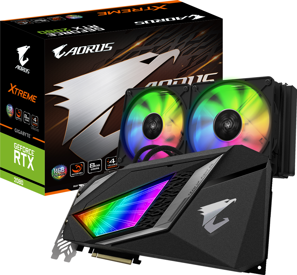 Placas de Vídeo - AORUS GeForce RTX™ 2080 XTREME WATERFORCE 8G