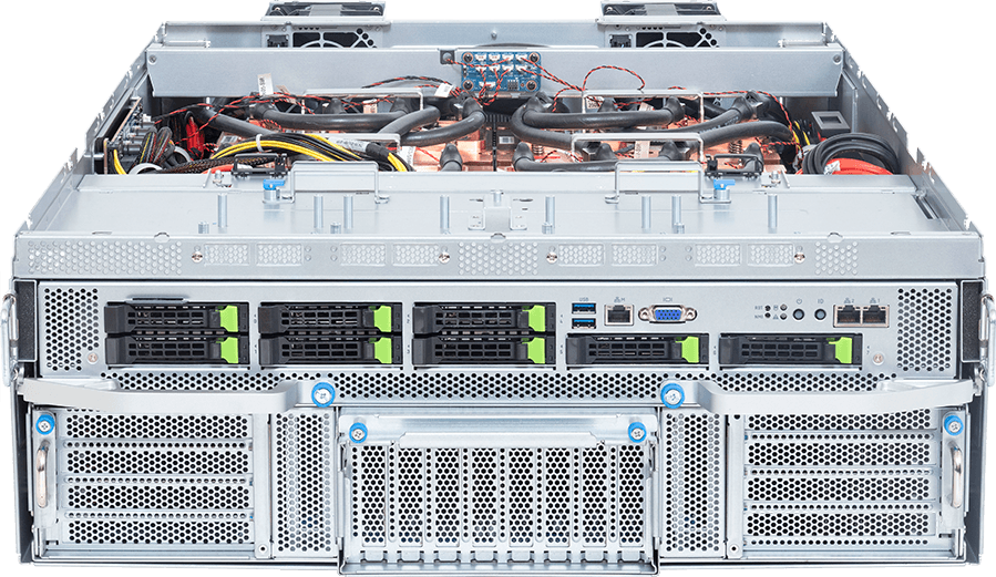 ORV3 GPU Server - AMD EPYC™ 9005/9004 Server Processors - 4OU, DP, AMD Instinct™ MI355X, DLC - TO46-ZX1-LA04