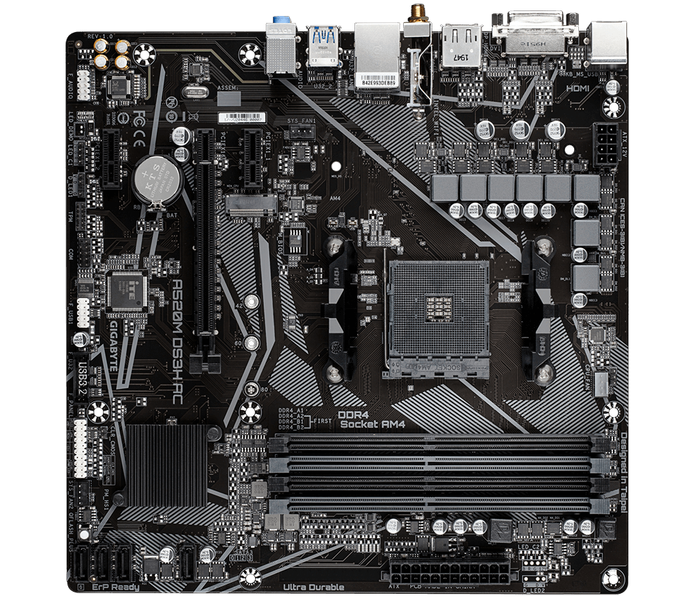 A520M DS3H AC (Rev. 1.x) - Key features | Motherboard GIGABYTE