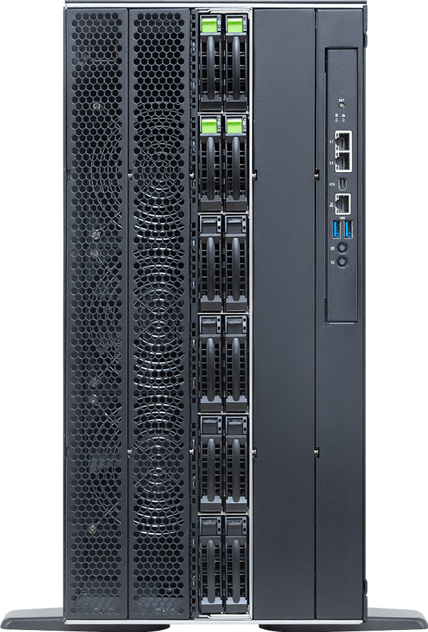 GPU Workstation - AMD EPYC™ 9005/9004 - UP 4 x PCIe Gen5 GPUs DLC - W793-ZU0-LA71