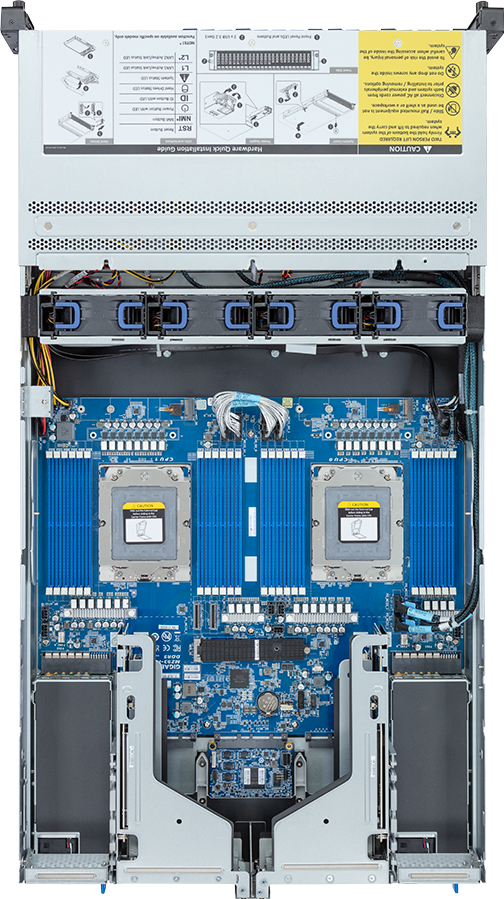Rack Server - AMD EPYC™ 9004 - 2U DP 24-Bay Gen4 NVMe/SATA/SAS (8 x NVMe) Platinum - R283-Z92-AAE2