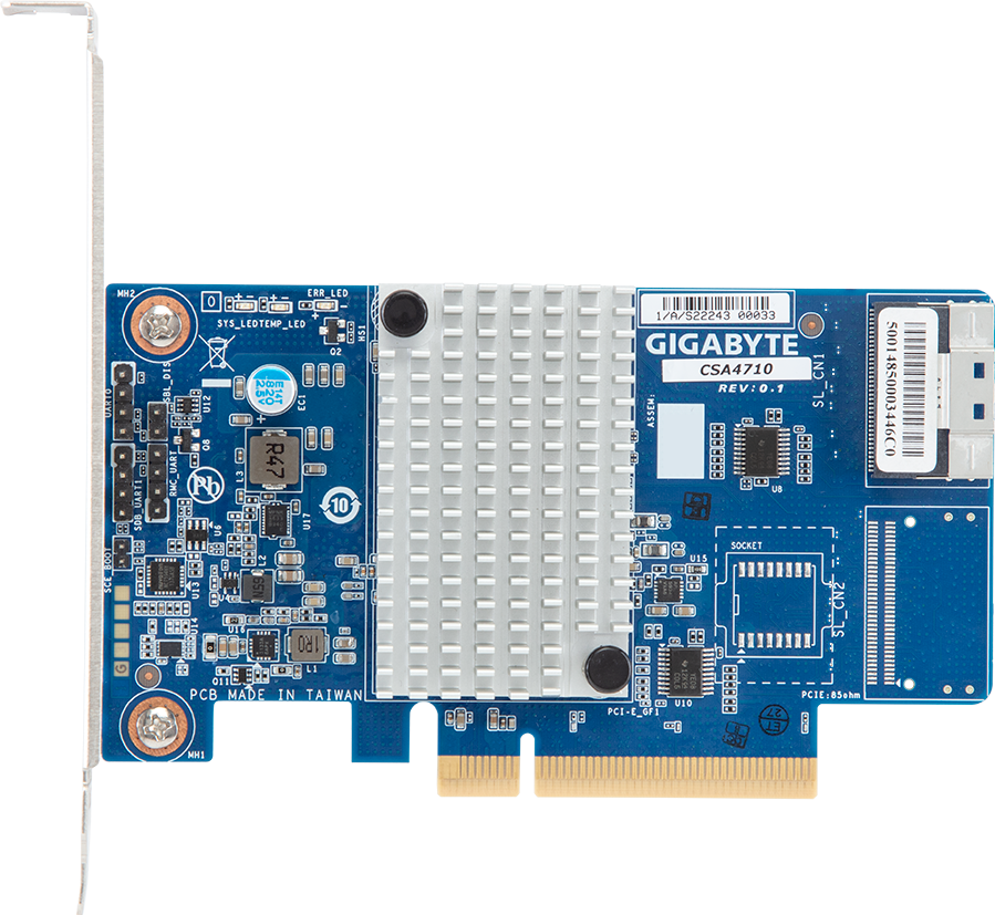 HBA - Broadcom® SAS3808 - PCIe 4.0 x8 12Gb/s 8-port  - CSA4710