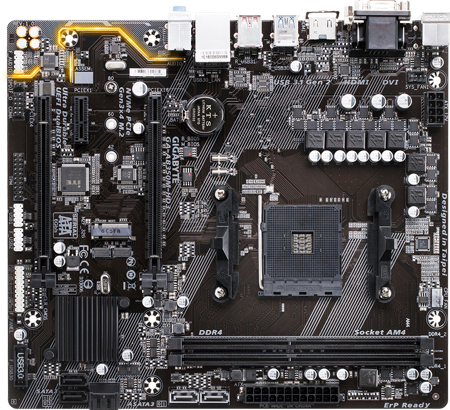 Tarjetas Madre - GA-AB350M-HD3