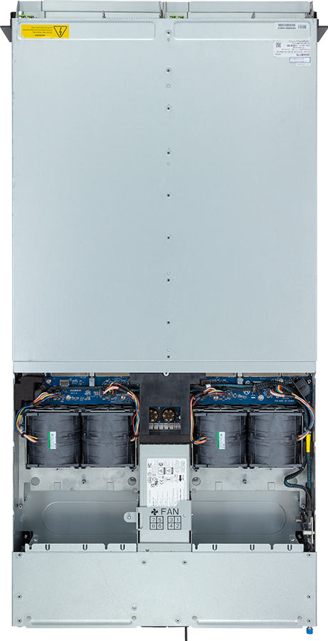 High Density Server - AMD EPYC™ 9005/9004 - 2U 4-Node UP 8-Bay E1.S Gen4 NVMe DLC - H253-Z10-LAP1