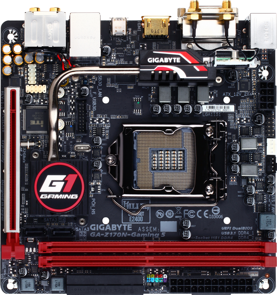 【貴重】GIGABYTE GA-Z170N-Gaming 5 GA-Z170N-Gaming 5 (Rev. 1.1) - GIGABYTE Global