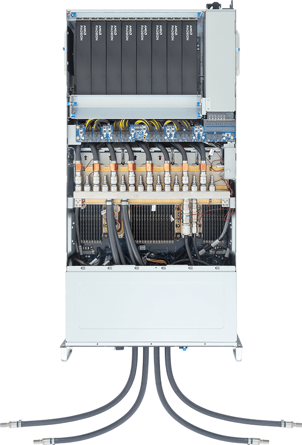 HPC/AI Server - Intel® Xeon® 6700/6500-Series Processors - 4U DP 8 x PCIe Gen5 GPUs DLC - G494-SB0-LAP1
