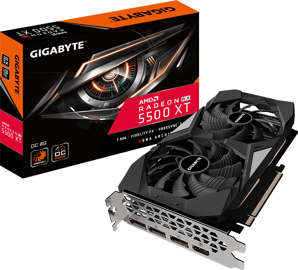 Tarjetas de Video - Radeon™ RX 5500 XT OC 8G