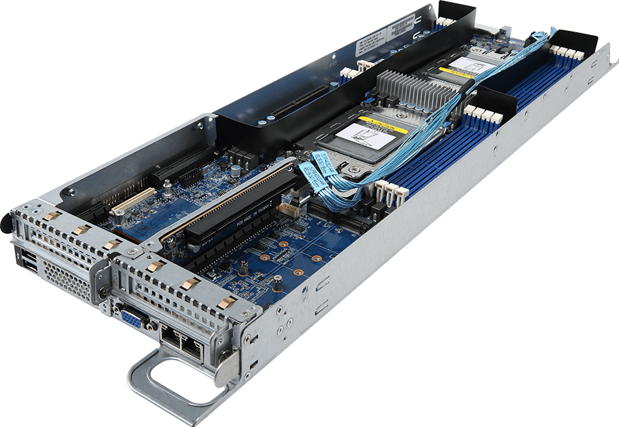 High Density Server - AMD EPYC™ 7002/7001 - 2U 4-Node DP 24-Bay Gen3 NVMe/SATA/SAS - H261-Z61