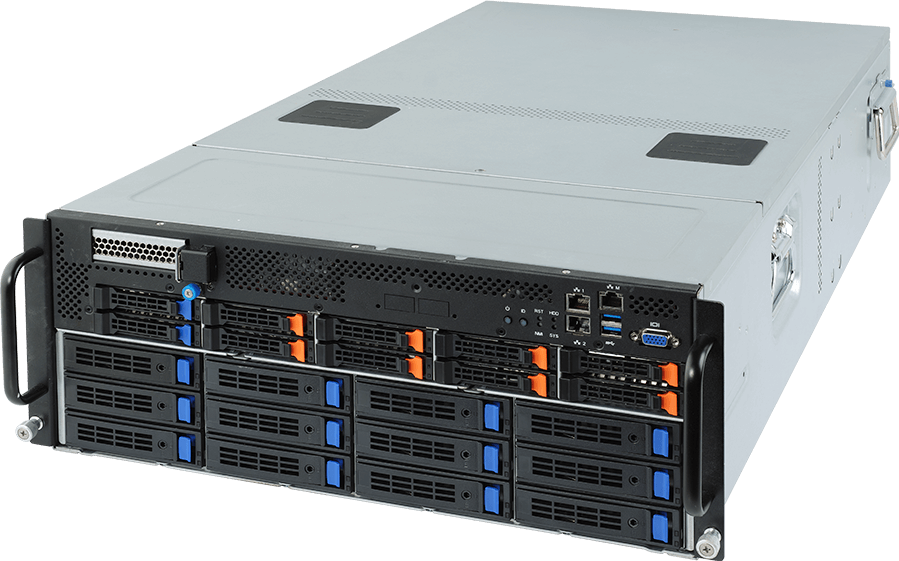 HPC/AI Server - AMD EPYC™ 7003 - 4U DP 10 x PCIe Gen3 GPUs - G482-Z50