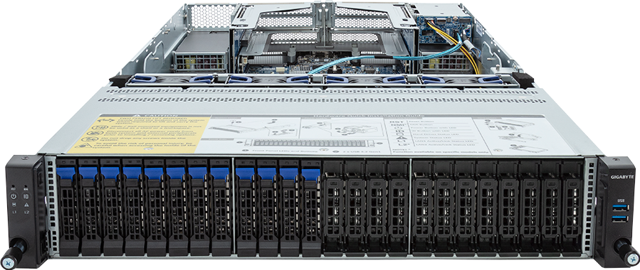 Rack Server - 5th/4th Gen Intel® Xeon® Scalable - 2U DP 12+2-Bay SATA/SAS Platinum - R283-S95-AAC1