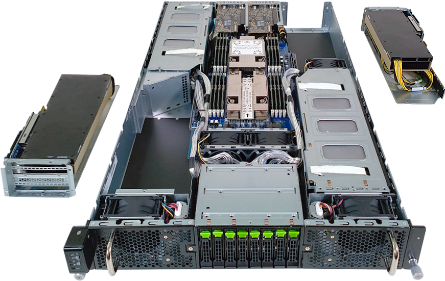 HPC/AI Server - 5th/4th Gen Intel® Xeon® Scalable - 2U DP NVIDIA OVX™ 4 x PCIe Gen5 GPUs - G293-S47-AAP1