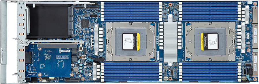 High Density Server - AMD EPYC™ 9004 - 2U 4-Node DP 8-Bay Gen4 NVMe/SATA/SAS 2600W - H273-Z82-AAN1