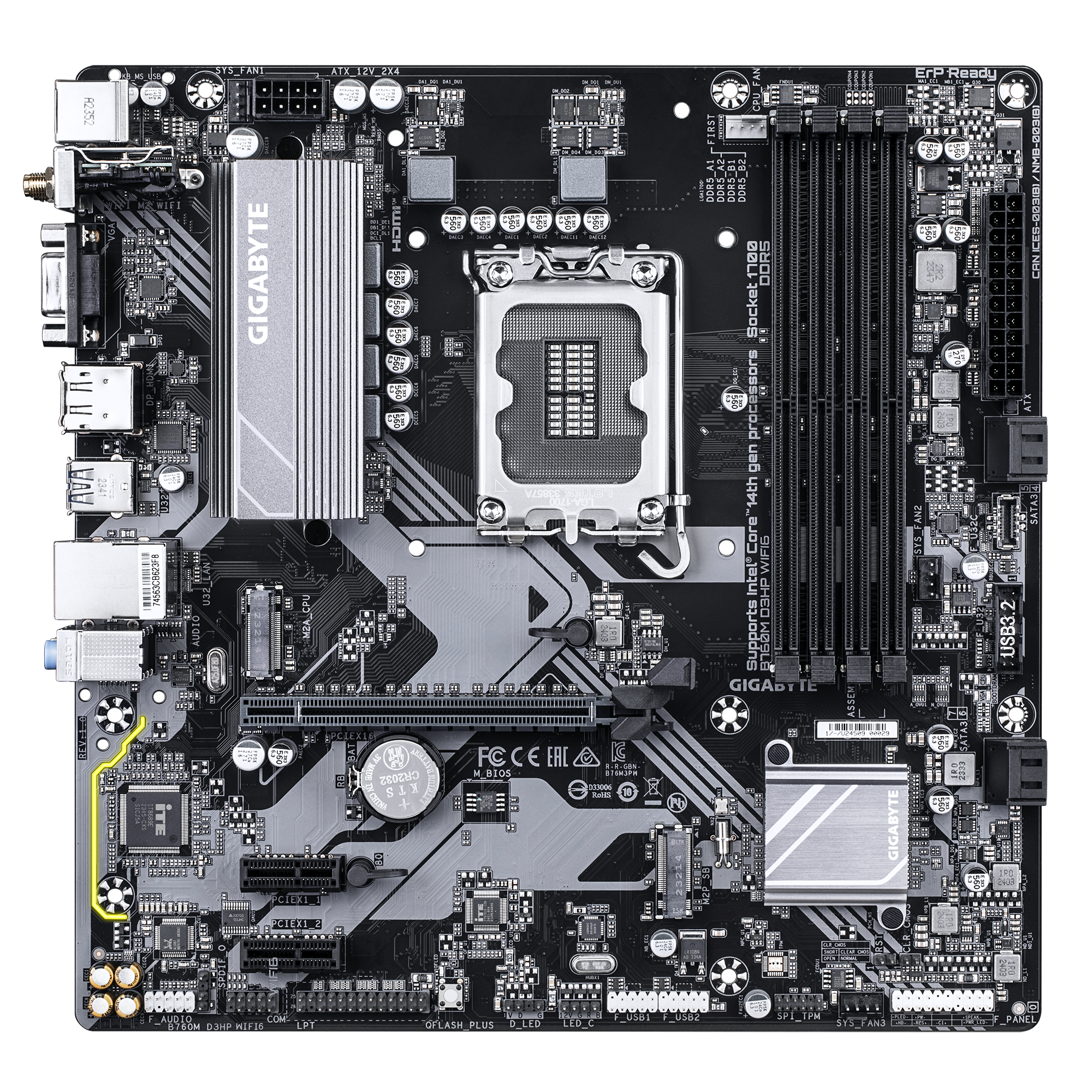 B760m d3hp wifi6
 komponentko