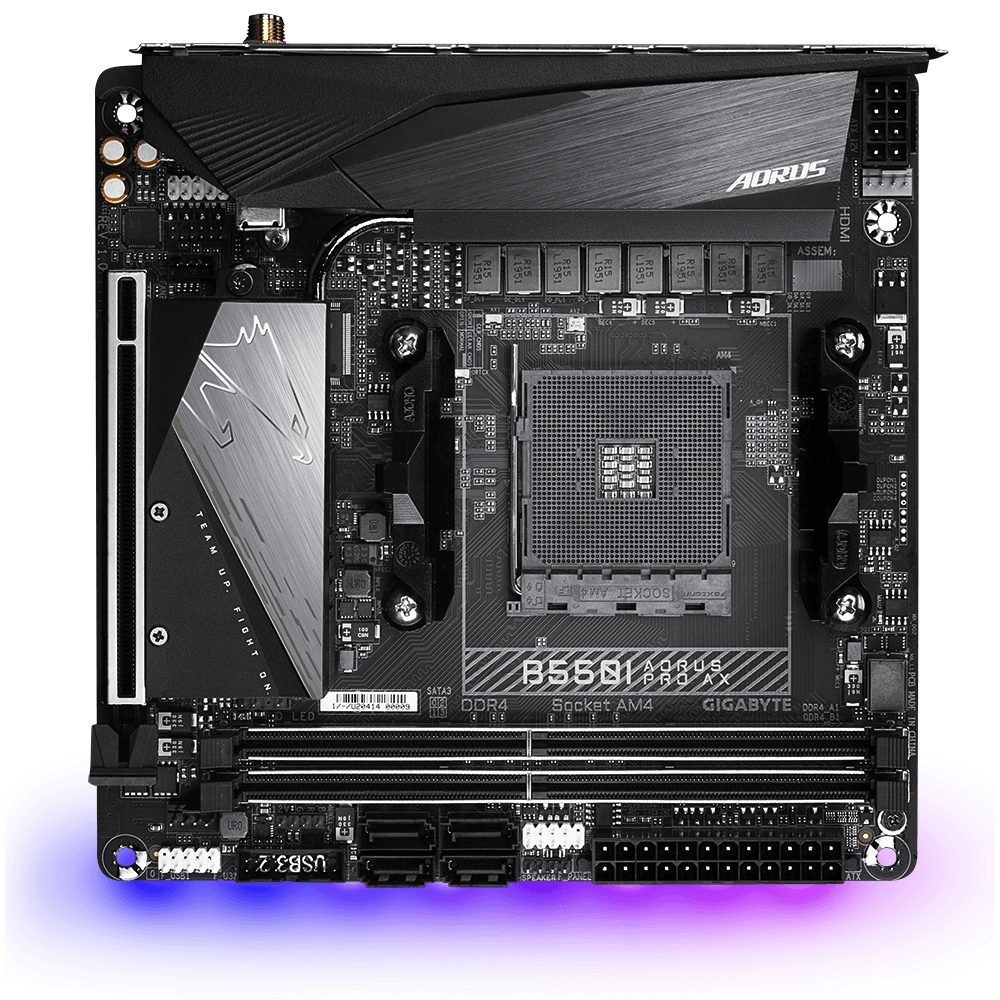 PCパーツ GIGABYTE B550I AUROS PRO AX ITX AM4 B550 Gigabyte B550I AORUS PRO AX - Płyta główna - Morele.net