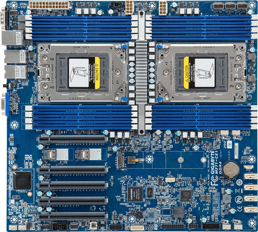 Motherboard - AMD EPYC™ 7002/7001 - E-ATX DP 1Gb/s LAN - MZ71-CE1