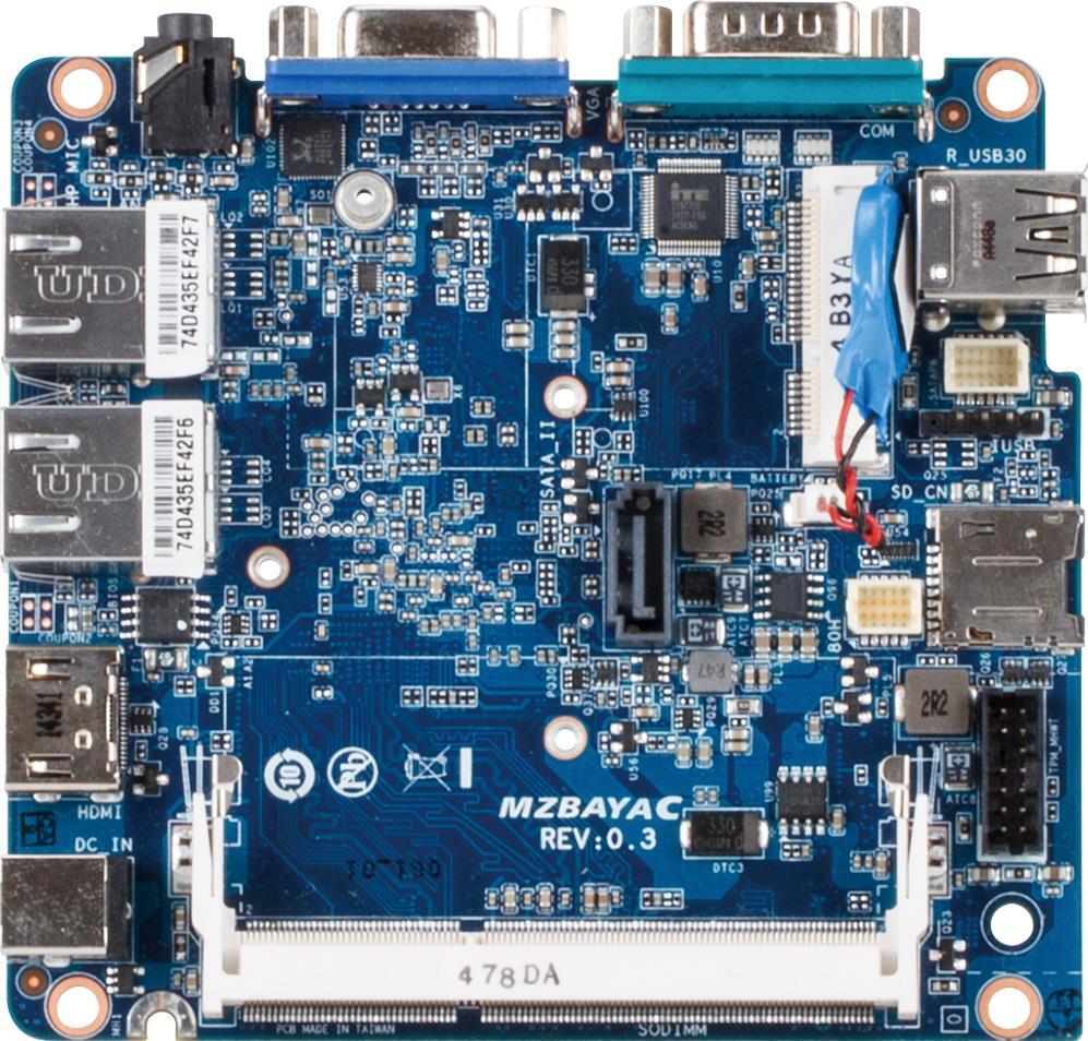 Intel Moon Island IoT Gateway Motherboard - MZBAYAG