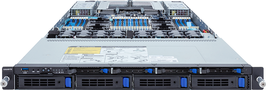 Rack Server - 5th/4th Gen Intel® Xeon® Scalable - 1U DP 8-Bay SATA/SAS Platinum - R183-S91-AAD2