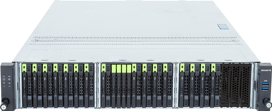 Rack Server - Intel® Xeon® 6 Processors - 2U DP 4-Bay E3.S Gen5 NVMe + 16-Bay E3.S 2T CXL - R284-A91-AAL3