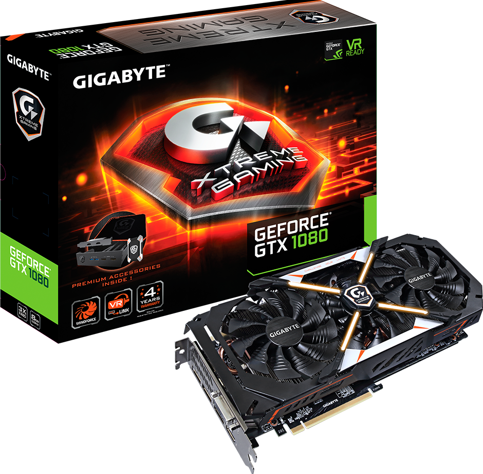Graphics Card - GeForce® GTX 1080 Xtreme Gaming Premium Pack 8G