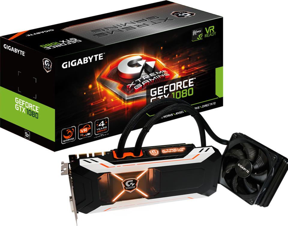Graphics Card - GeForce® GTX 1080 Xtreme Gaming WATERFORCE 8G