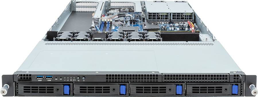 Rack Server - AMD EPYC™ 4005/4004 & Ryzen™ 9000/7000 - 1U UP 1 x PCIe Gen5 GPU Platinum - R133-C13-AAB1