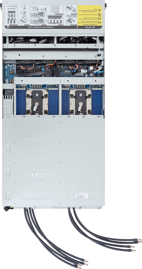 High Density Server - Intel® Xeon® 6 Processors - 3U 4-Node DP 24-Bay Gen5 NVMe/SATA/SAS-4 DLC - H374-A80-LAW1