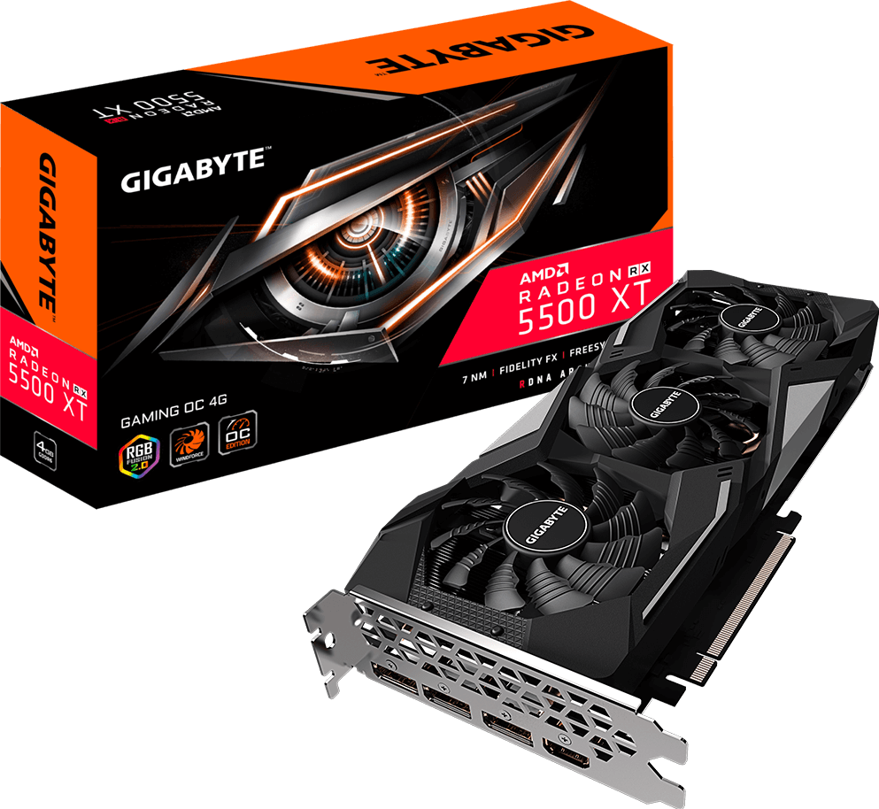 กราฟิกการ์ด - Radeon™ RX 5500 XT GAMING OC 4G