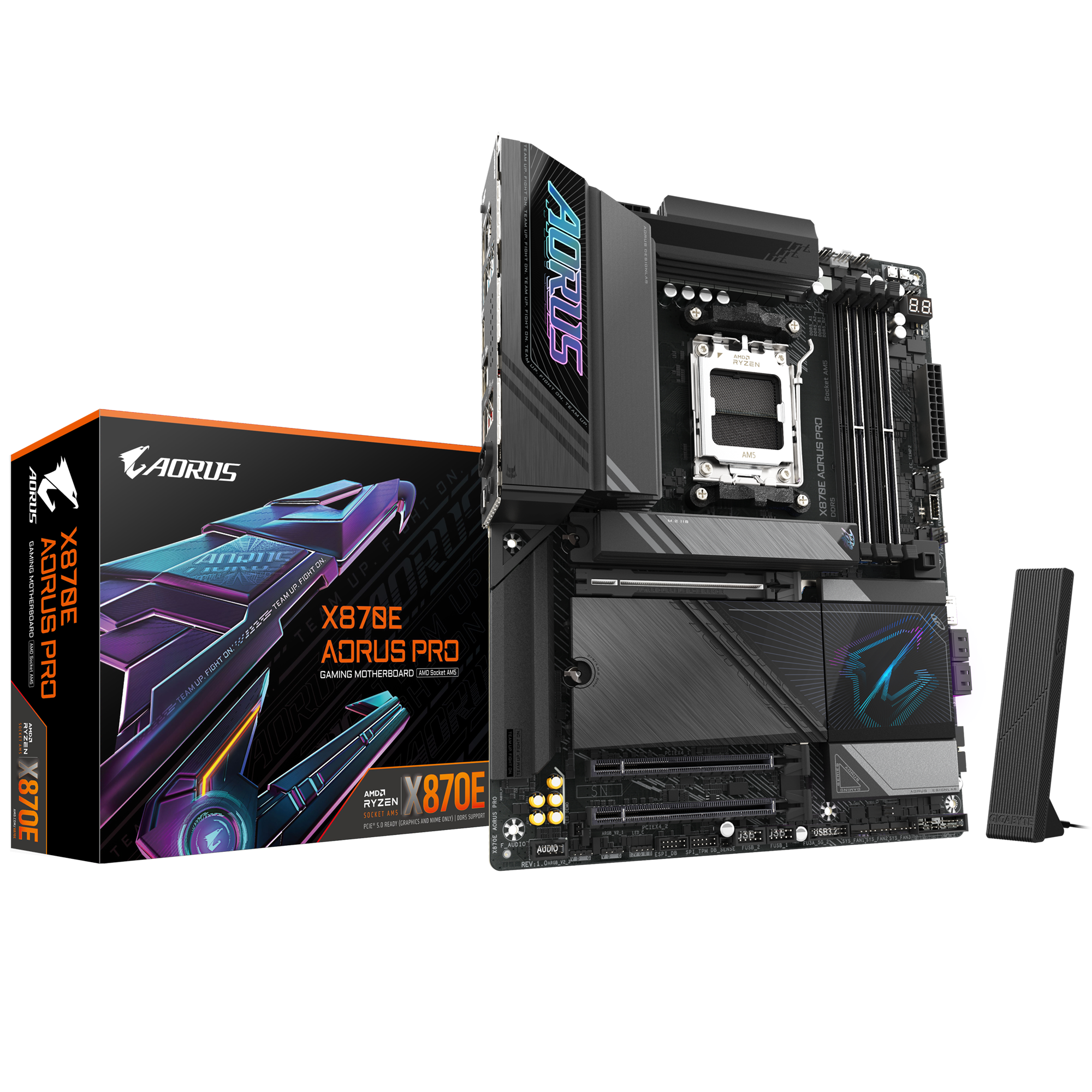 X870E AORUS PRO ICE ゲーミングマザーボード X870E AORUS PRO (Rev. 1.0) - Specyfikacja | Płyty główne