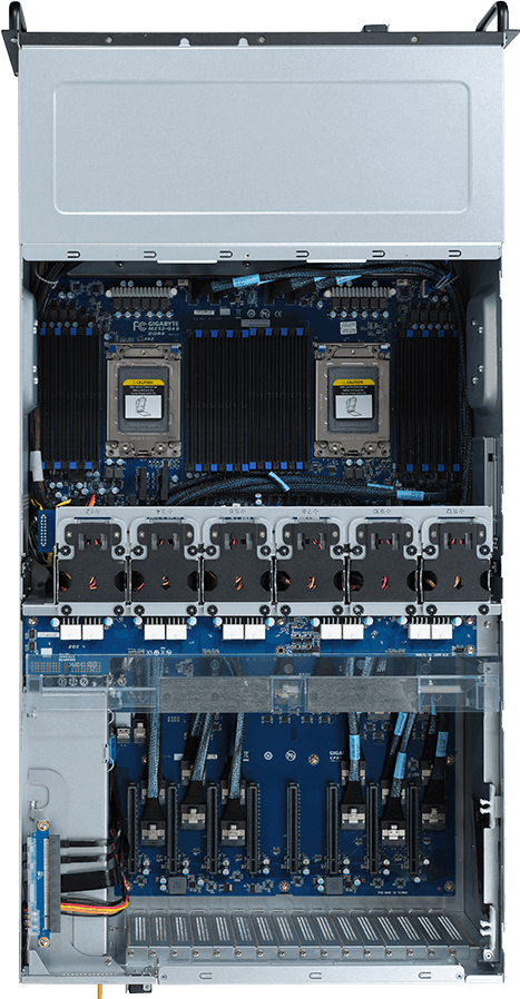 HPC/AI Server - AMD EPYC™ 7003/7002 - 4U DP 8 x PCIe Gen4 GPUs - G482-Z53