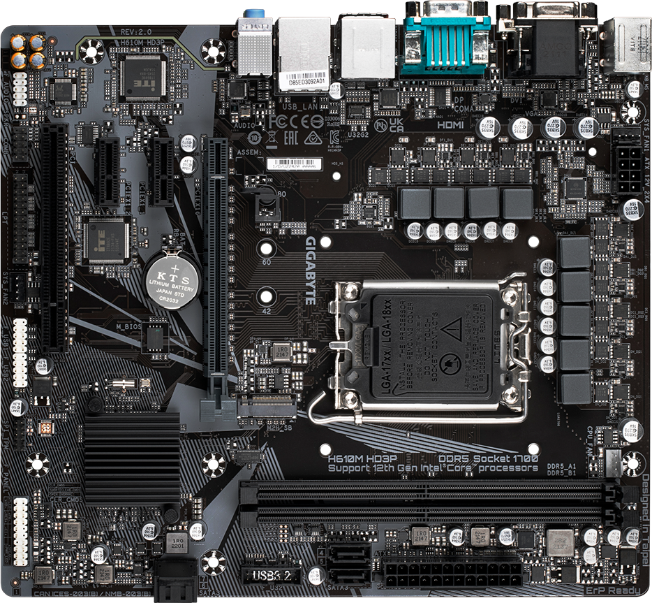 Motherboard - H610M HD3P