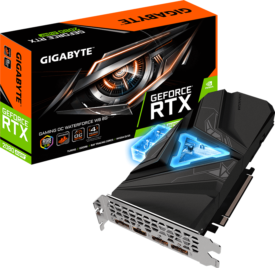 Graphics Card - GeForce® RTX 2080 SUPER™ GAMING OC WATERFORCE WB 8G
