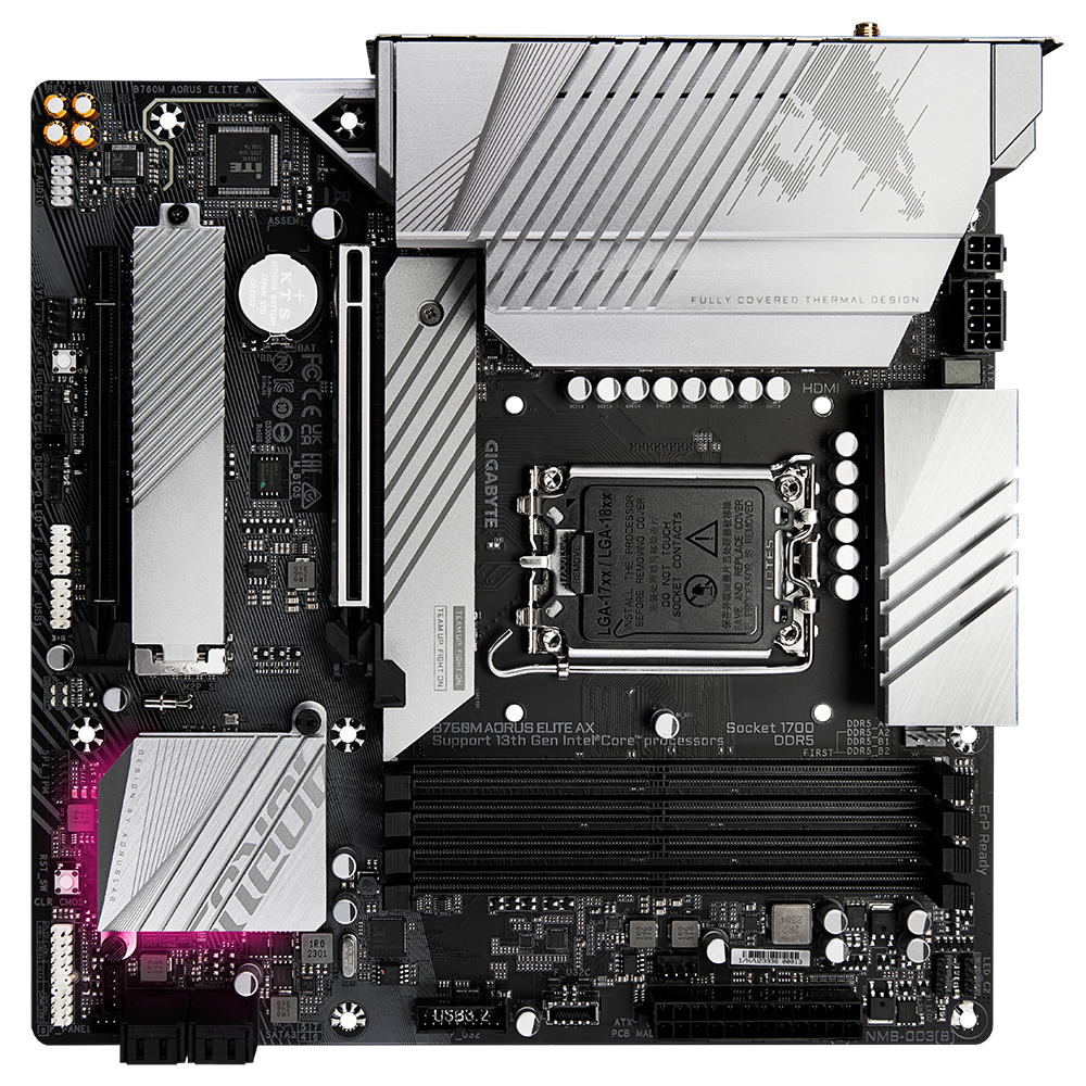 N*o様 GIGABYTE B760M AORUS ELITE X AX Gigabyte B760M AORUS ELITE X AX - Płyta główna - Morele.net