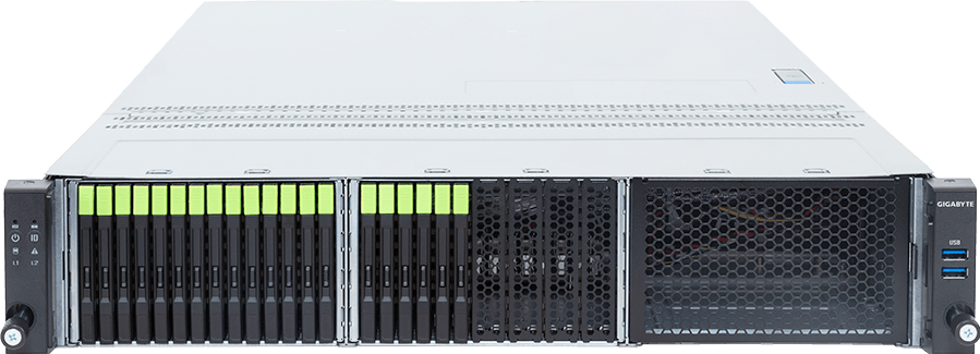 Rack Server - AMD EPYC™ 9006 SP7 Server Processors - 2U UP 20-Bay E3.S Gen6 NVMe - R265-DG3-AS1
