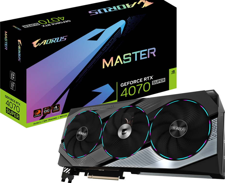 AORUS GeForce RTX™ 4070 SUPER MASTER 12G - GIGABYTE Global