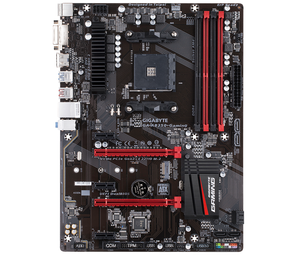 AMD Ryzen3 2200G　AB350-Gaming WIFI GA-AB350-Gaming (Rev. 1.x) - Kluczowe cechy | Płyty główne