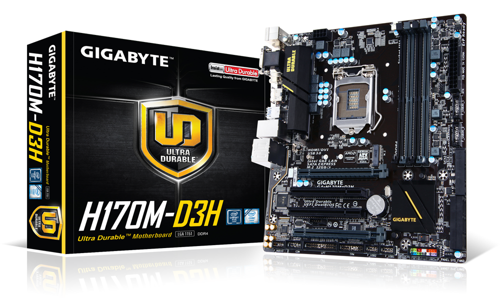 GIGABYTE　GA-H170M-D3H　LGA1151 GA-H170M-D3H (Rev. 1.0) - Kluczowe cechy | Płyty główne GIGABYTE