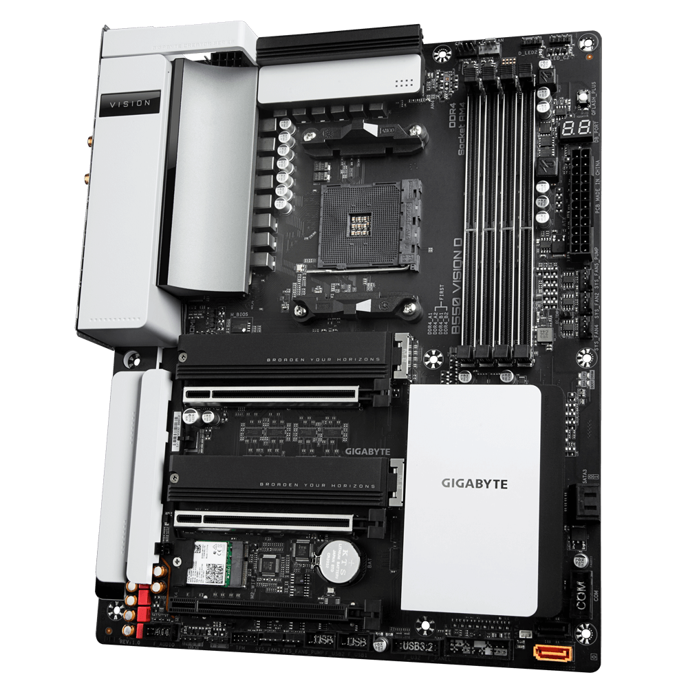 PCパーツ GIGABYTE B550 VISION D B550 VISION D (Rev. 1.0) - Kluczowe cechy | Płyty główne