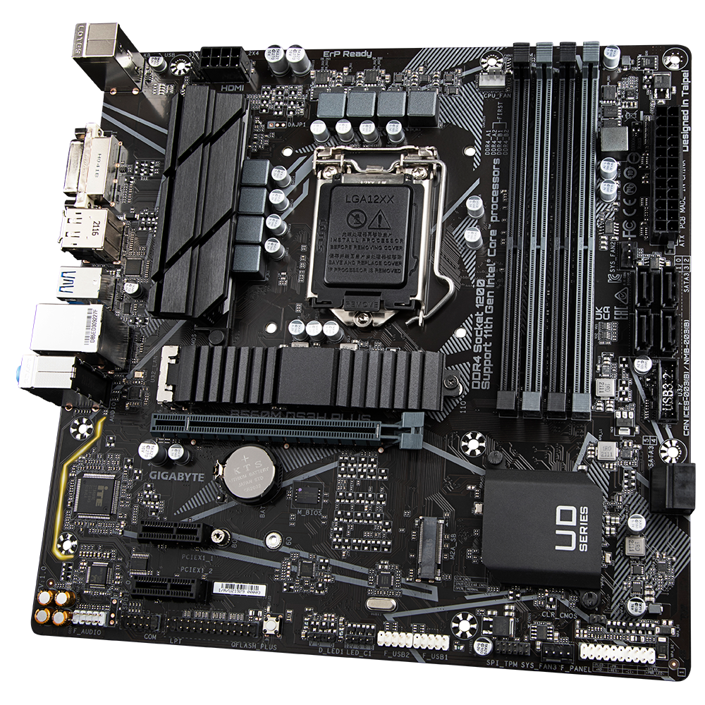 Core i5-10400 & GIGABYTE B560M DS3H セット B560M DS3H AC (Rev. 1.0) - Kluczowe cechy | Płyty główne