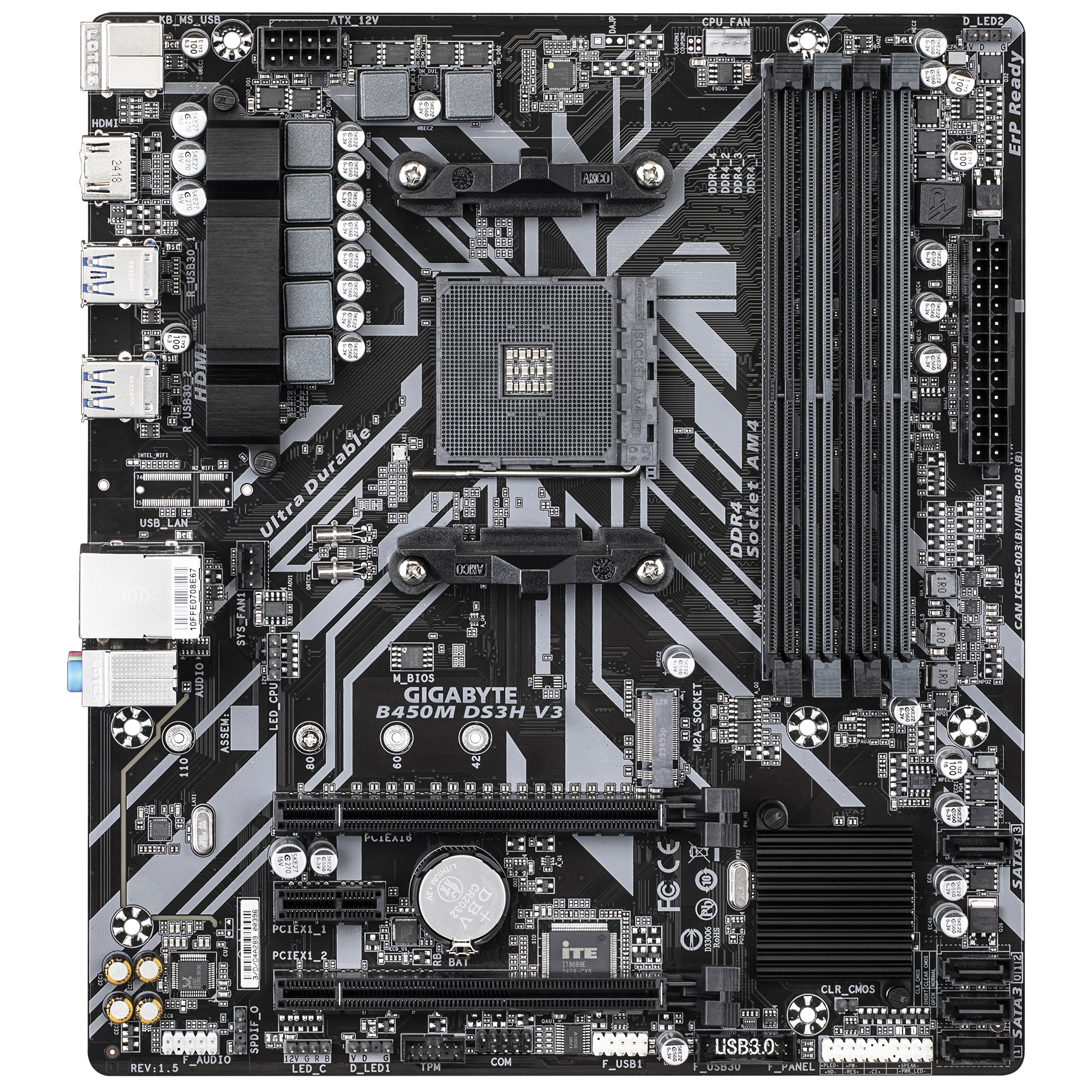 B450M DS3H ＋Ryzen 5 3600 ＋虎徹 Mark II AMD Ryzen 5 3600 PC Upgrade Kit Gigabyte B450M-DS3H V2