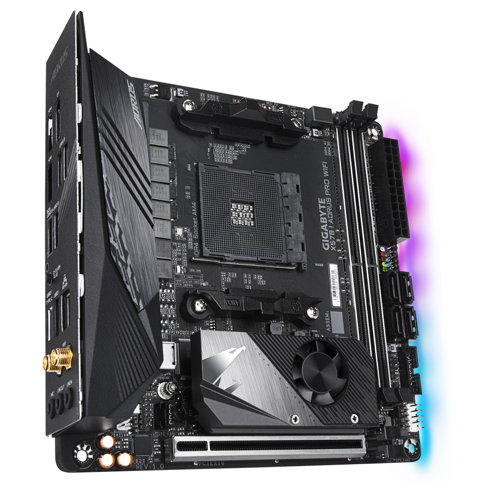 CPU AMD Ryzen 9 3950X CPU - Gigabyte X570I X570 I AORUS PRO WIFI - Kluczowe cechy | Płyty główne GIGABYTE