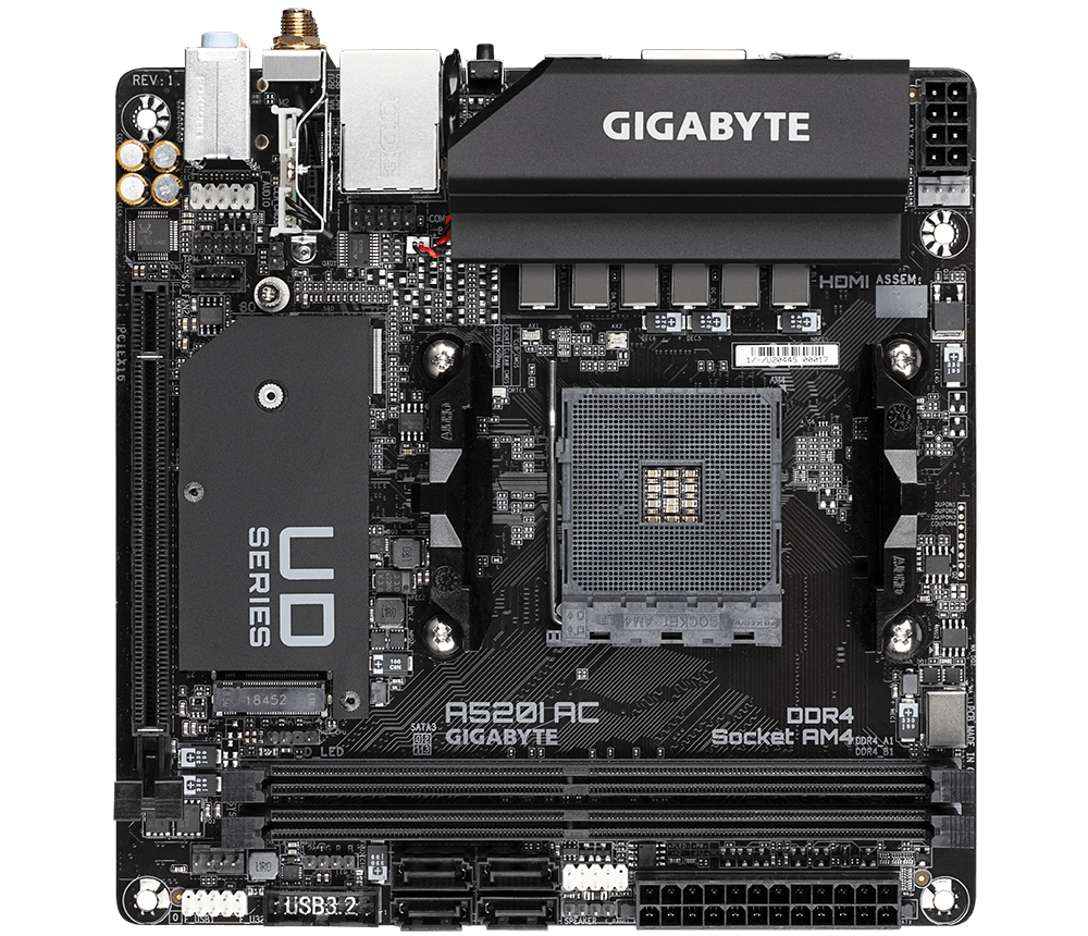 GIGABYTE A520i AC ソケットAM4 MiniITXマザーボード Amazon | Gigabyte A520I AC AMD A520 ソケット AM4 Mini ITX