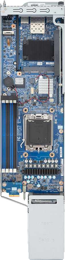 Blade Server - AMD EPYC™ 4005 & Ryzen™ 9000 - 3U 10-Node UP 20-Bay Gen5 NVMe/SATA - B343-C40-AAJ3