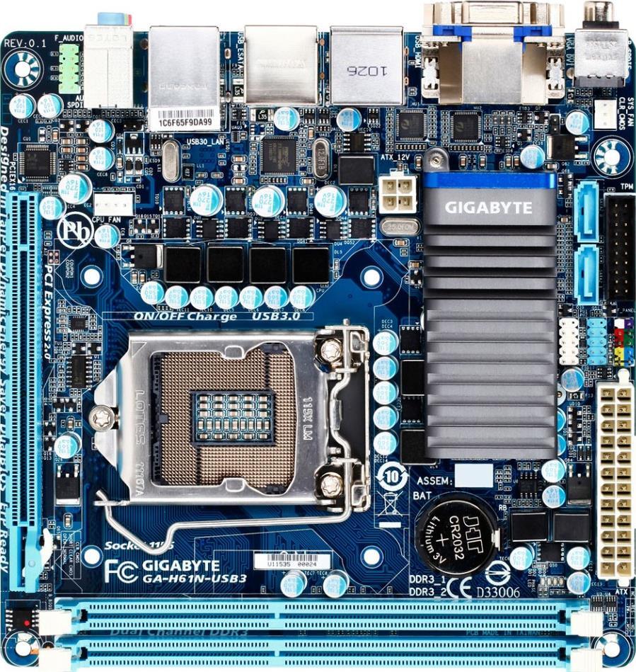 Motherboard - GA-H61N-USB3