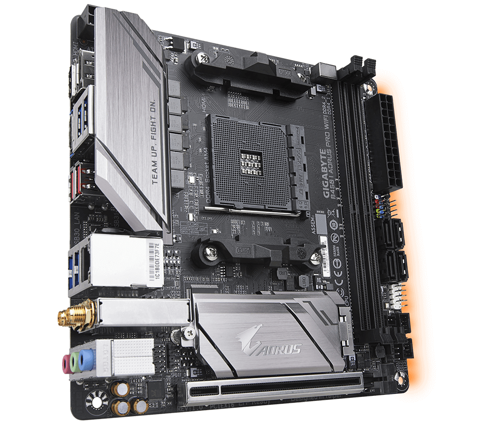 ITXマザーB450I AORUS ryzen5 1500とクーラー付 B450 I AORUS PRO WIFI (rev. 1.0) 主な特徴 | マザーボード