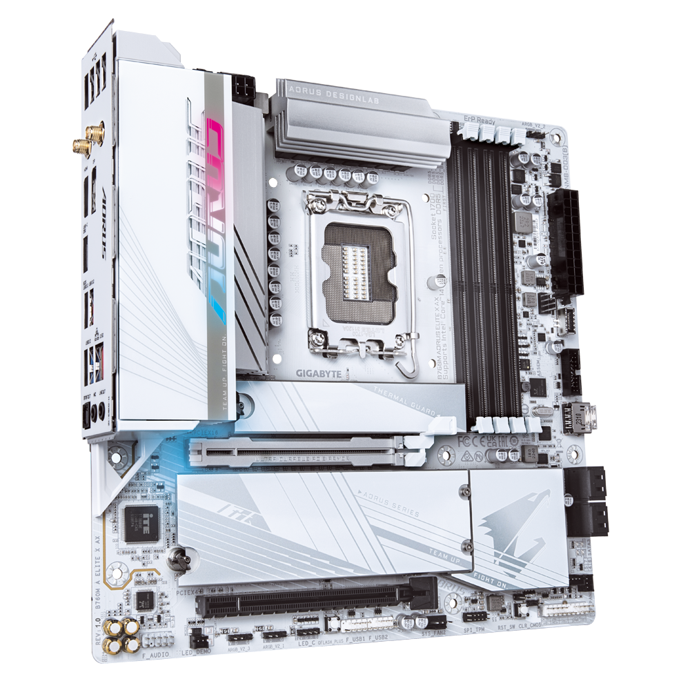 CPU Intel i5-12600KF + B760M AORUS Elite AX B760M AORUS ELITE AX (rev. 1.x) Key Features | Motherboard