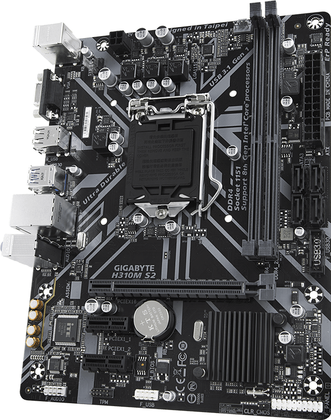 最終【軽作業向け】H310M S2H G4900 SSD Win11 オフィス付 H310M S2 (Rev. 1.0) - GIGABYTE Global