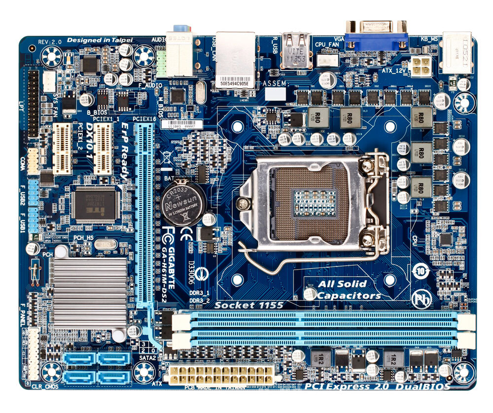 GAH61MDS2 (Rev. 2.0) Key features Motherboard GIGABYTE