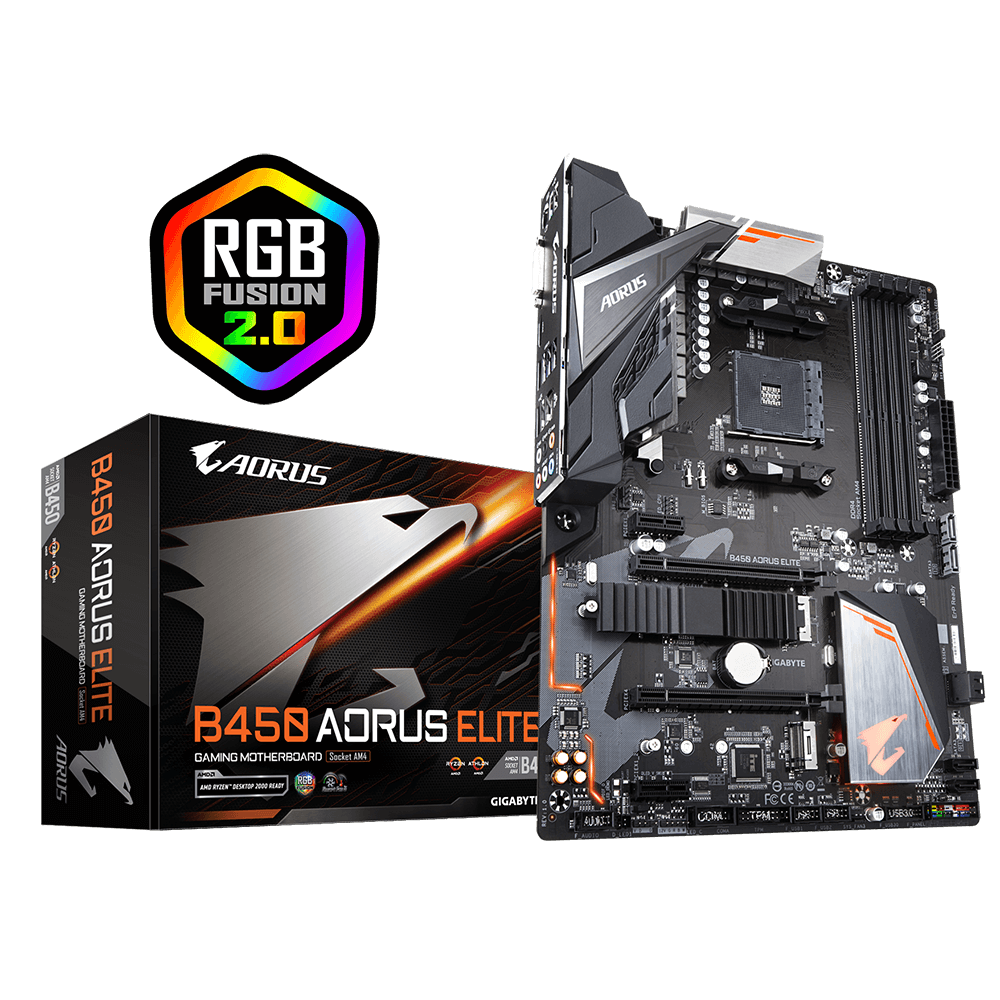 GIGABYTE　B450 AORUS ELITE　AM4 B450 AORUS ELITE (Rev. 1.x) - Kluczowe cechy | Płyty główne