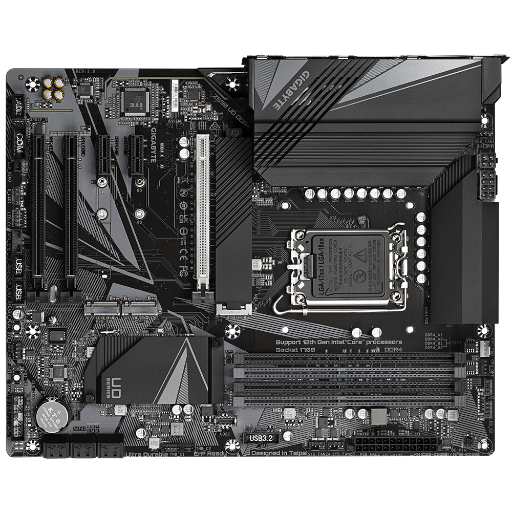 CPU i7 12700 + GIGABYTE Z690 UD DDR4 Rev1.0 Z690 UD DDR4 V2 (Rev. 1.0) - Kluczowe cechy | Płyty główne